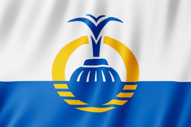 Orlando şehir, Florida (bizi) 3d resimde bayrak