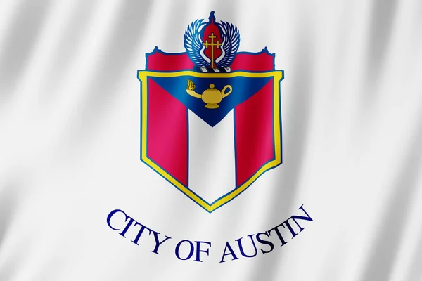 Flagge Von Austin City Texas Illustration — Stockfoto