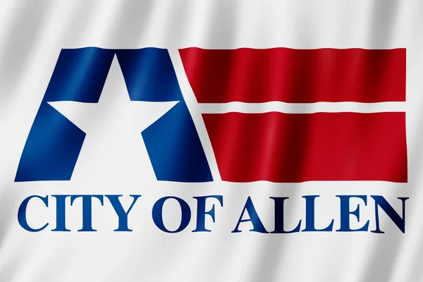Flagge Von Allen City Texas Illustration — Stockfoto