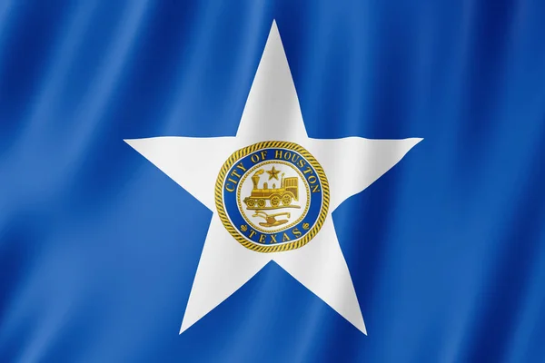 Σημαία Της Πόλης Χιούστον Τέξας Απεικόνιση — Φωτογραφία Αρχείου