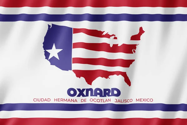 Bandera Oxnard City California Illustration — Foto de Stock