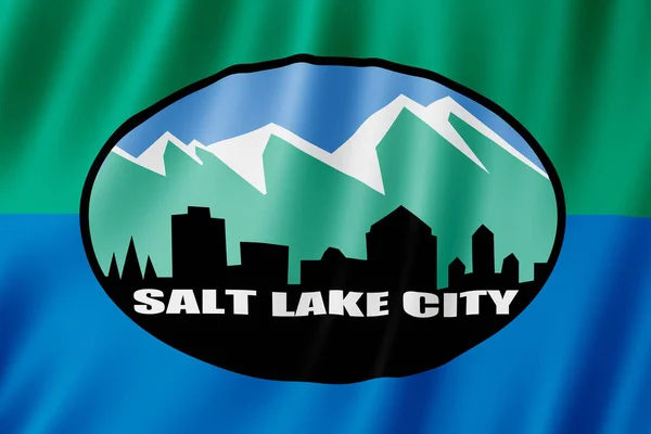 Flagge Der Salzseestadt Utah Illustration — Stockfoto