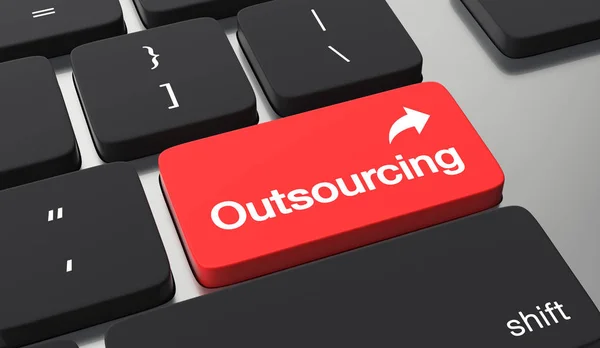 Outsourcing koncept — Stockfoto