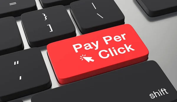 PPC pay per click-concept — Stockfoto