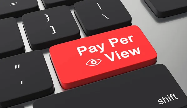 PPV Pay Per View concept — Fotografie, imagine de stoc