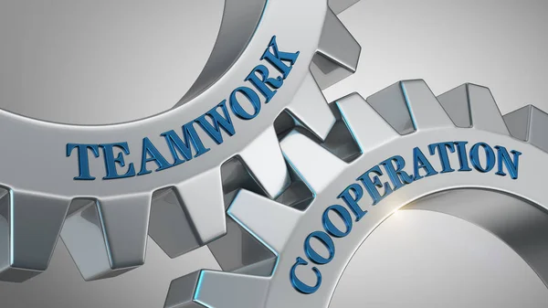 Teamwork cooperation concept — Stock Photo, Image