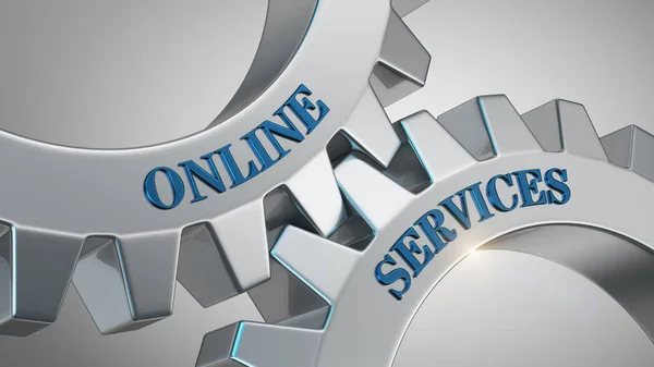 Conceito de serviços online — Fotografia de Stock