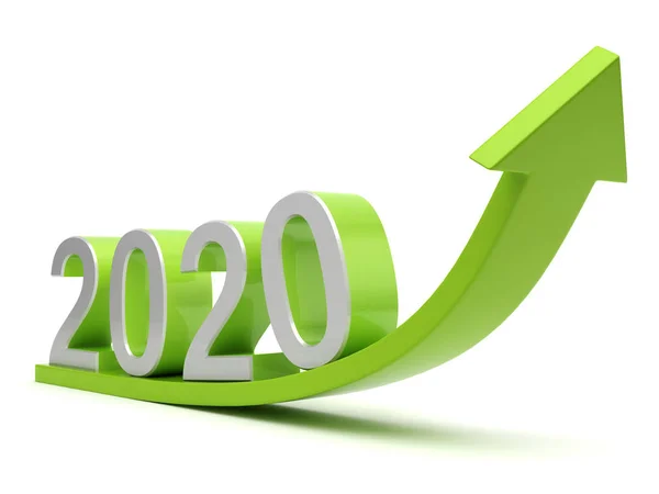2020 Conceito de crescimento — Fotografia de Stock