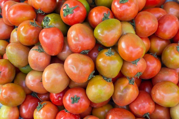Rode Tomaten Achtergrond Groep Tomaten — Stockfoto
