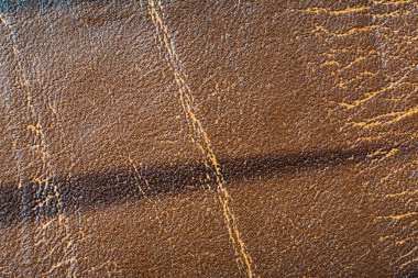 Kahverengi yapay deri. arkaplan veya doku