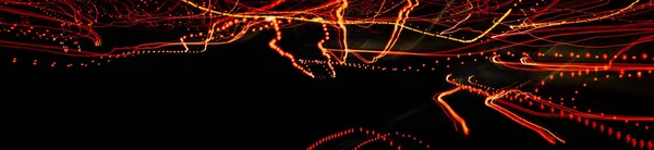 Geceleri Arabaların Işıkları — Stok fotoğraf