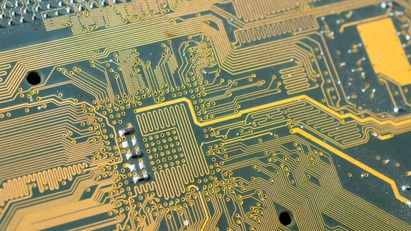 Modern Circuit Board Background Banner Stock Image