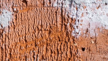 görünür detaylara sahip kırmızı tuğla