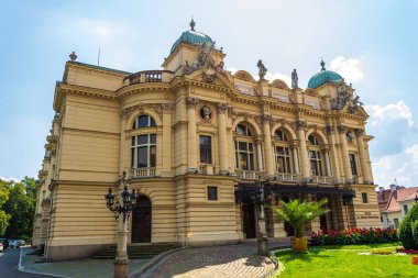 Krakow, Polonya - 09.08.2020 Krakow 'daki Juliusz Sowacki Tiyatrosu