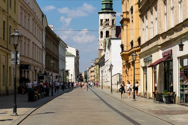 Krakow Poland 2020 Historic Streets Krakow — Stock Photo, Image