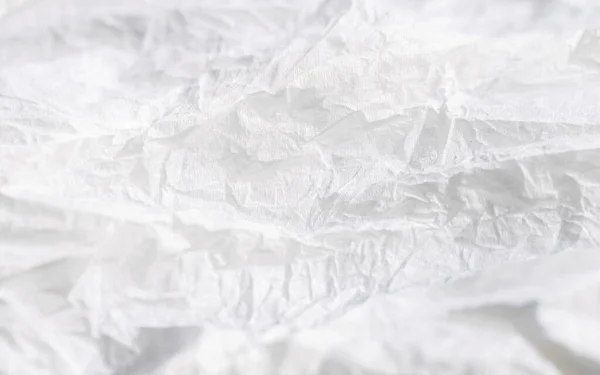 白色折皱纸 纹理或背景 — 图库照片