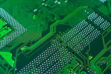 Elektronik devre kartı soyut arkaplan. bilgisayar donanımı.