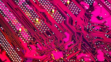 Elektronik devre kartı soyut arkaplan. bilgisayar donanımı.