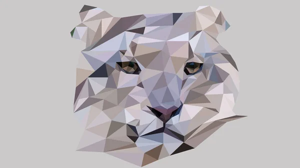 Вектор Красивый Леопард Треугольников — стоковый вектор