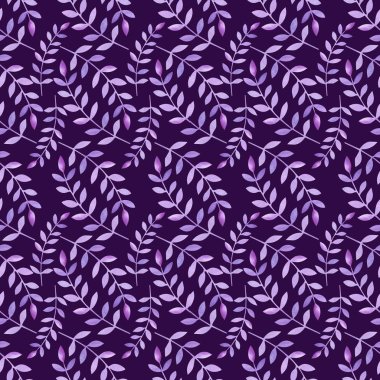 Çiçek desenli suluboya tarzında. Çiçekli pembe ve mavi, otlar ve yaprakları ile güzel seamless modeli. Duvar kağıdı, ambalaj kumaşlar basım için bir arka plan şablon olarak kullanılabilir.