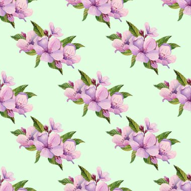 Sulu boya Dikişsiz desen. Güzel çizilmiş doku. Web sayfaları, düğün davetiyeleri, tekstil, Romantik arka plan duvar kağıtları, reklam. İllüstrasyon