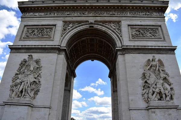 Paris França Arco Detriomphe Close — Fotografia de Stock