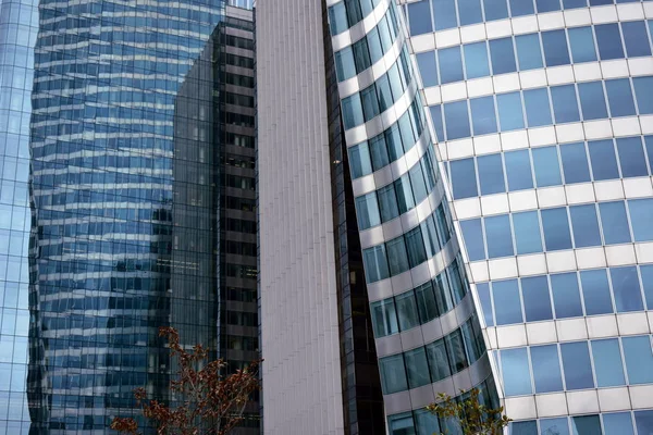 Paris Frankreich Defense Business District August 2018 Wolkenkratzer Nahaufnahme Stahl — Stockfoto