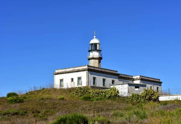 Old Abandoned Lighthouse Wind Vane Hill Sunny Day Blue Sky — Stock Photo, Image