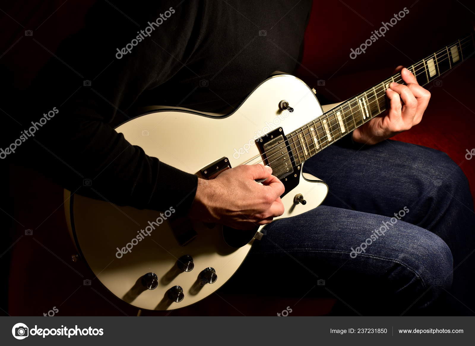 Man Playing Electric Guitar Closeup Face Stock Photo Image By C Jmbf Man Playing Electric Guitar Closeup Face Stock Photo Image By C Jmbf