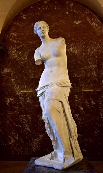 Paříž Francie Srpen 2018 Venuše Milo Muzeum Louvre — Stock fotografie