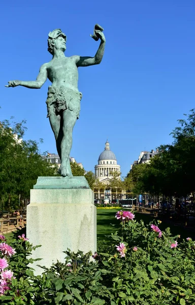 Jardin Luxembourg Luxemburger Gärten Acteur Grec Der Griechische Schauspieler Statue — Stockfoto