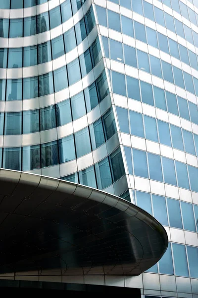 Defense Business District Wolkenkratzer Nahaufnahme Mit Reflexionen Paris Frankreich Aug — Stockfoto