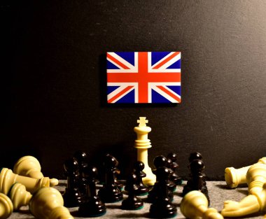 Brexit ve Birleşik Krallık bayrağı. Birlik jakı.