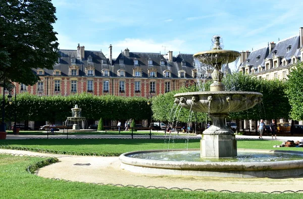 Place Des Vosges Het Oudste Plein Van Parijs Wijk Marais — Stockfoto