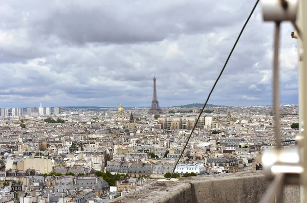 Torre Eiffel Cúpula Inválida Notre Dame Paris França — Fotografia de Stock