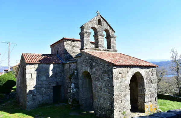 Visigothic Pre Romansk Landmärke Santa Comba Bande Medeltida Kyrka Ourense — Stockfoto