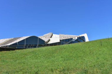 Cidade da Cultura de Galicia designed by Peter Eisenman. Santiago de Compostela, Spain. 21 July 2019.