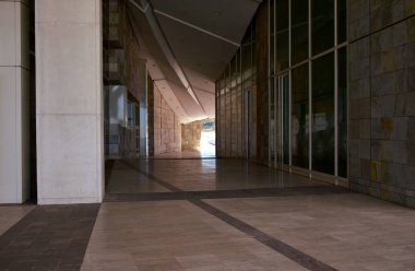 Cidade da Cultura de Galicia Peter Eisenman tarafından tasarlandı. Santiago de Compostela, İspanya. 28 Temmuz 2019.
