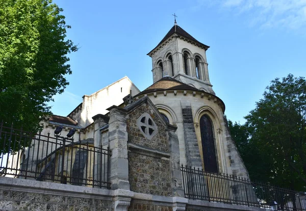 Igreja São Pedro Montmartre Com Céu Azul Paris França — Fotografia de Stock