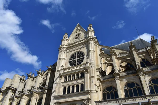 Церковь Святого Эсташа Районе Халль Париж Франция — стоковое фото