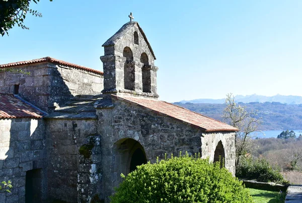 Visigoternas Förromanska Landmärke Santa Comba Bande Medeltida Kyrka Ourense Galicien — Stockfoto