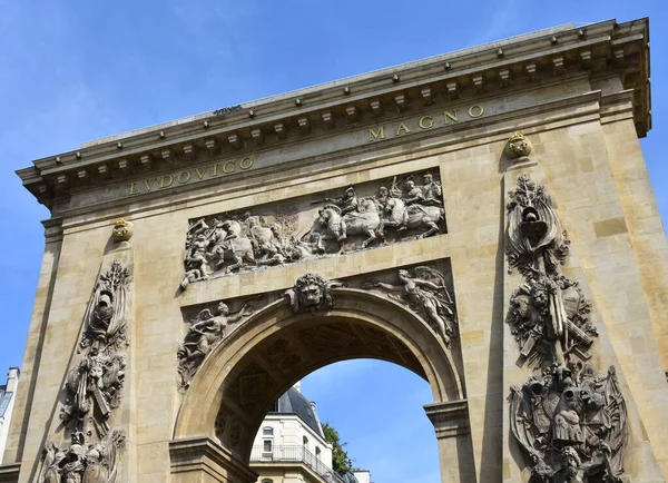 Porte Saint Denis Arco Triunfal Erigido Por Luis Xiv 1672 — Foto de Stock