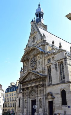 Saint-Etienne-du-Mont Kilisesi. Paris, Fransa. 14 Ağustos 2019.