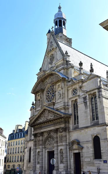 Kościół Saint Etienne Mont Paryż Francja Sierpnia 2019 — Zdjęcie stockowe