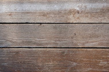 Donmuş tahta arka plan. Gerçek foto. Kar Noel arkaplanı