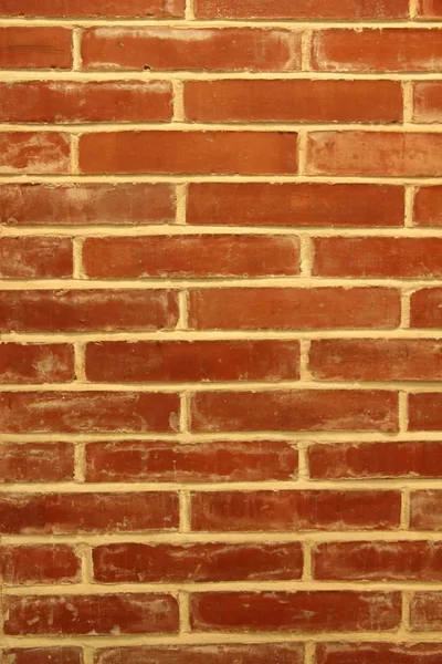 Tekstura Czerwona Cegła Ściana — Zdjęcie stockowe