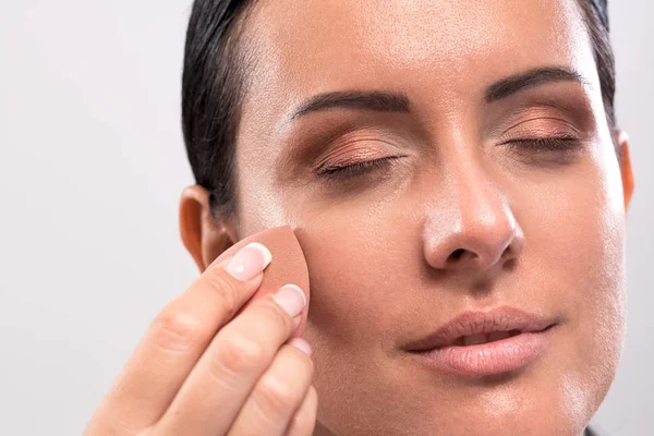 Mejora Las Características Faciales Técnica Cosmética Permanente Para Una Mujer — Foto de Stock