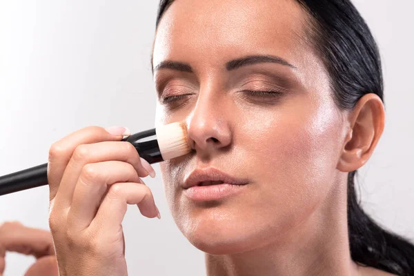 Mejora Las Características Faciales Técnica Cosmética Permanente Para Una Mujer — Foto de Stock