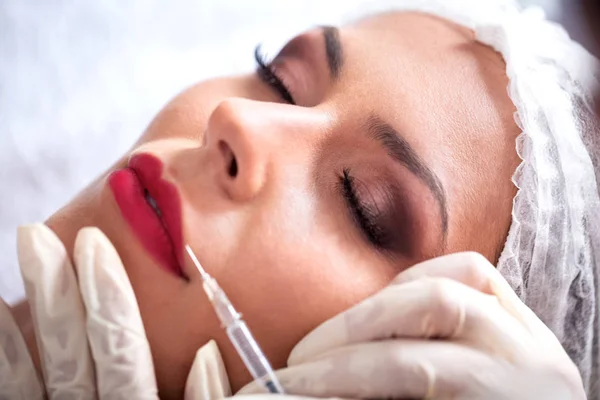Θεραπεία Botox Ηλικία Επισκευή Κοντινό Στο Σαλόνι Ομορφιάς — Φωτογραφία Αρχείου
