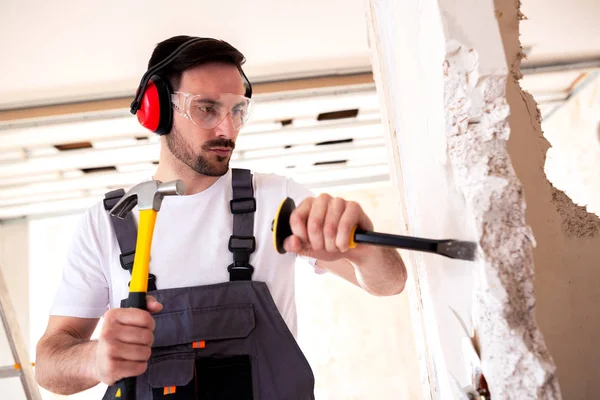 Renovating a home from step one starts with dusty and dirty jobs